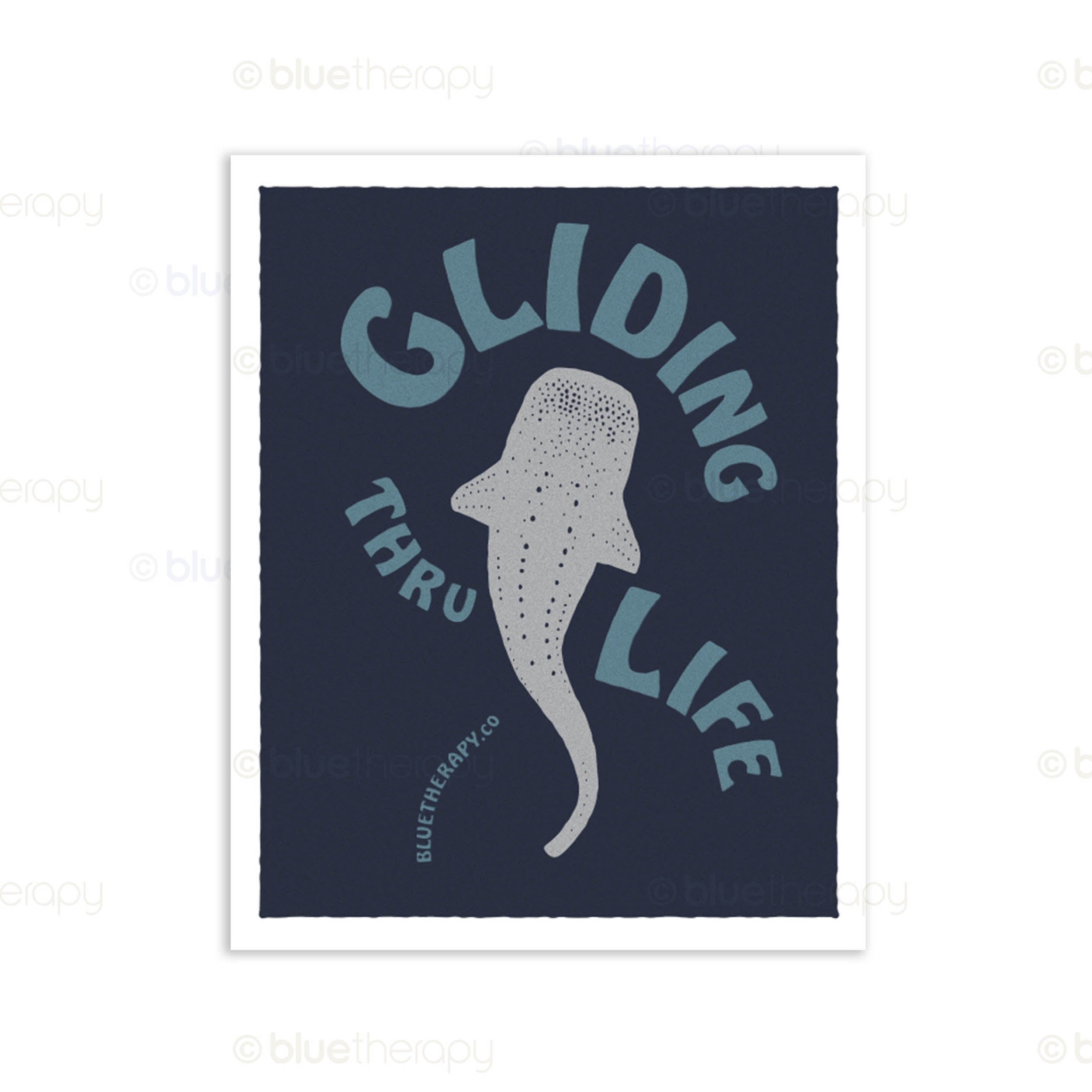 Gliding Thru Life Whale Shark Print